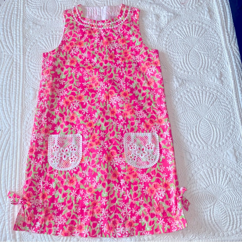 Lilly Pulitzer girls floral neon spring/summer dress